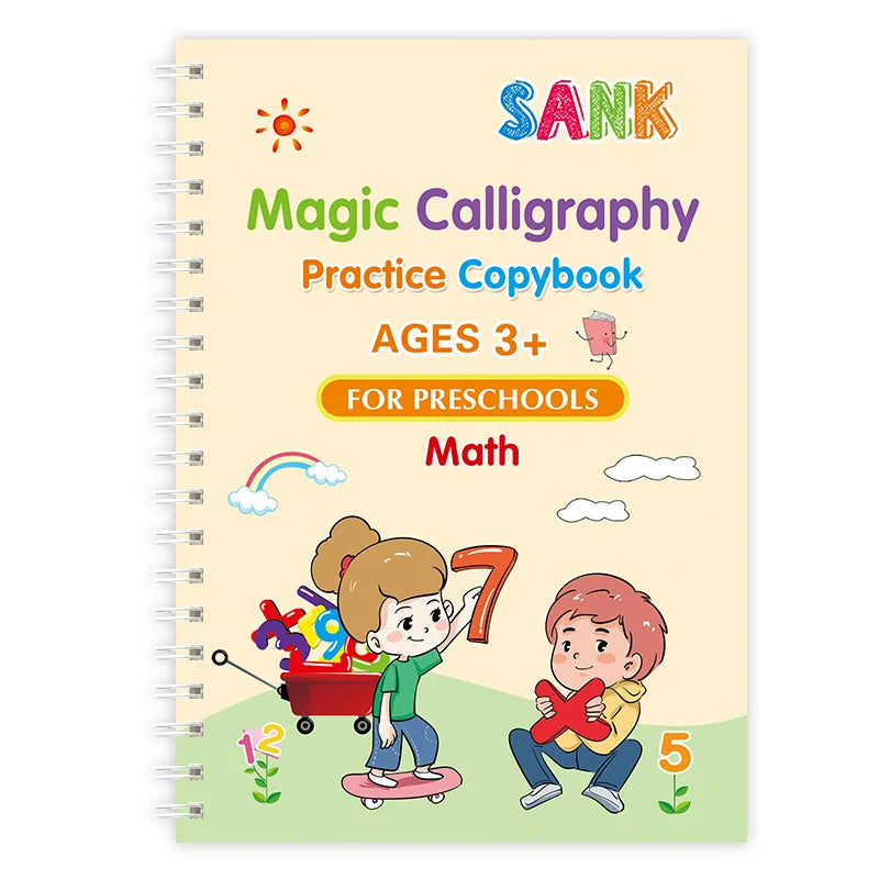 Kids Reusable Magic Practice Copybook with Disappearing Pen