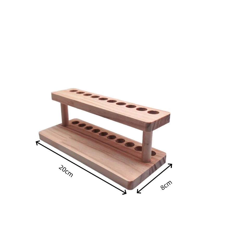 Walnut Wood Desk Organizer Stand