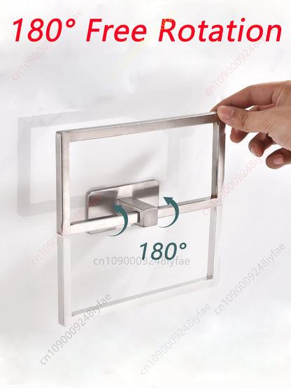 Self-Adhesive Stainless Steel Bathroom Hardware Set