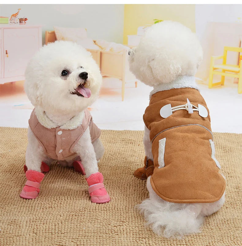 4Pcs/set Warm Dog Shoes