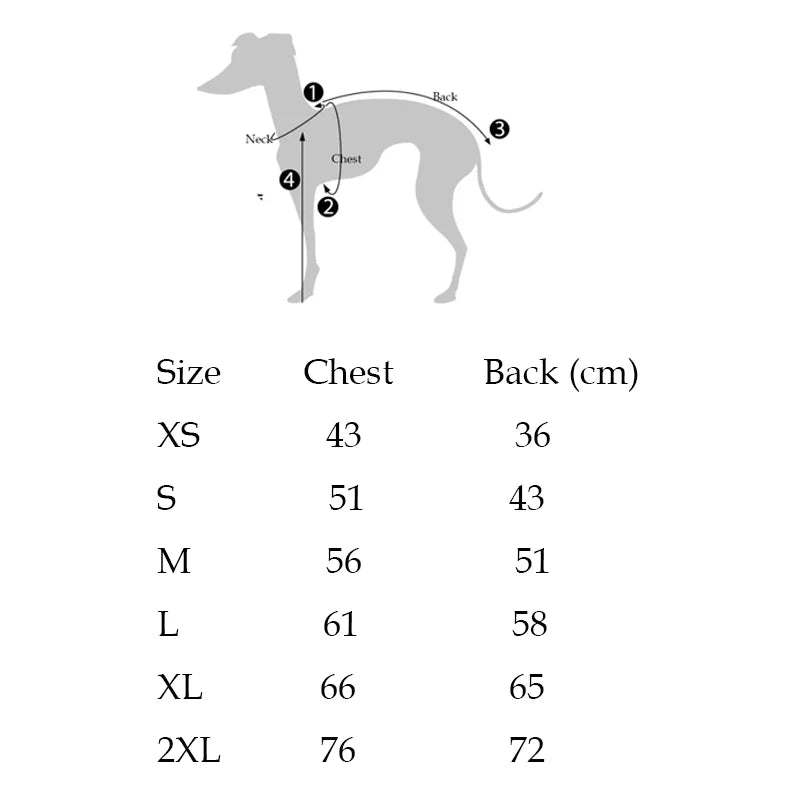Greyhound Fleece High-Neck Dog Vest