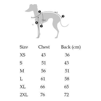 Greyhound Fleece High-Neck Dog Vest
