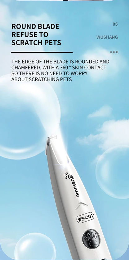 Rechargeable Waterproof Paw, Face & Ear Hair Trimmer