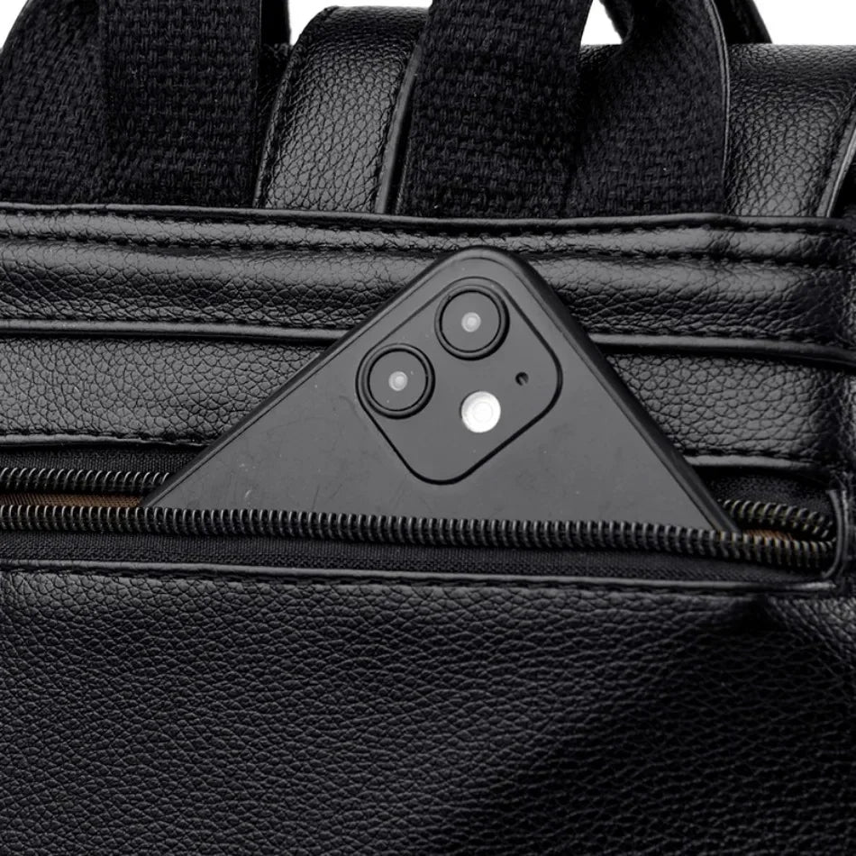 Vintage Leather Backpack for Women