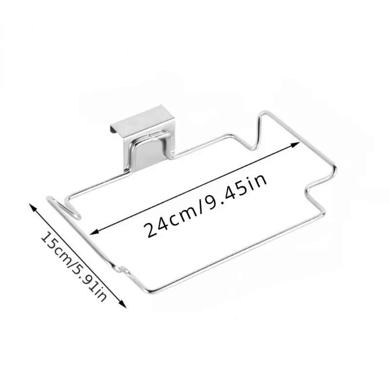 Stainless Steel Cabinet Door Trash Bin Holder