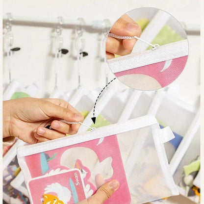 Transparent Mesh Document & Puzzle Storage Bags