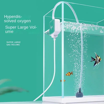 Ultra-Quiet Mini Aquarium Oxygen Air Pump