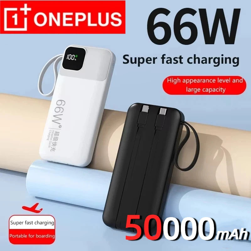 Portable High-Capacity Power Bank with Digital Display
