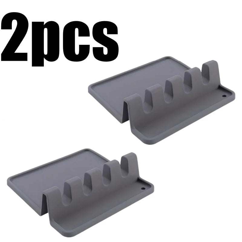 Silicone Kitchen Utensil Rest & Drying Tray
