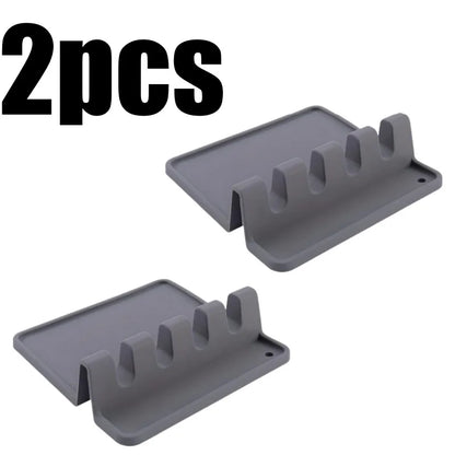 Silicone Kitchen Utensil Rest & Drying Tray