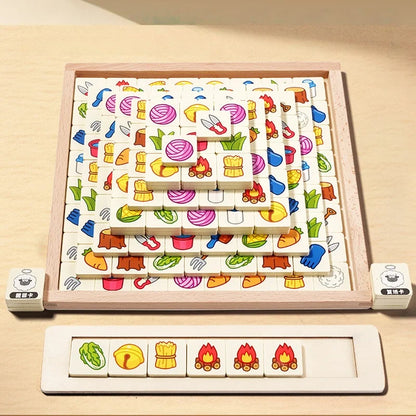 Wooden Sheep Strategy Board Game