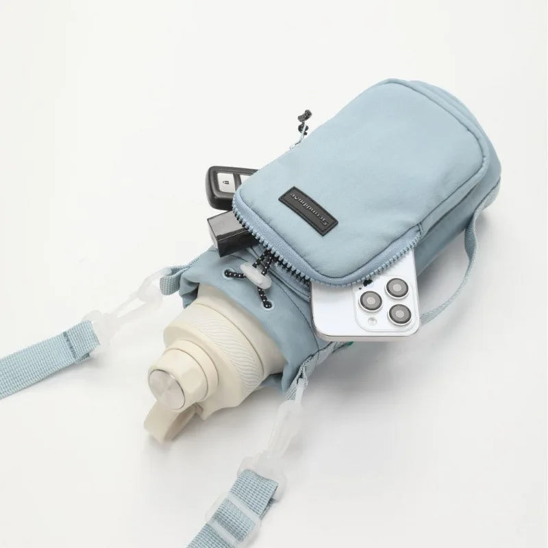 Portable Water Bottle Crossbody Carrier Bag