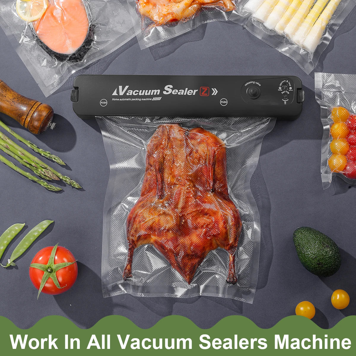 100-Pack BPA-Free Vacuum Sealer Bags
