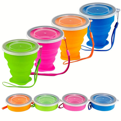 Collapsible Silicone Travel Cup with Lid