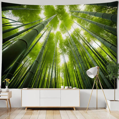 Bamboo Forest Landscape Wall Tapestry