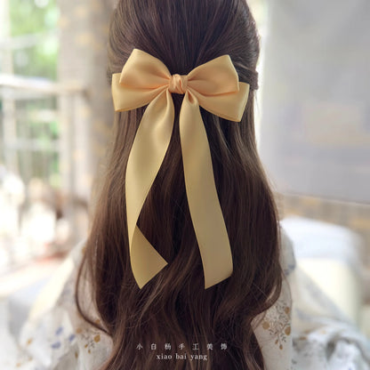 Korean Style Fabric Hair Bow Clip