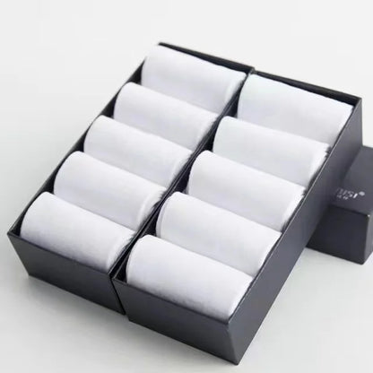 Men’s Cotton Business Crew Socks 10 Pairs