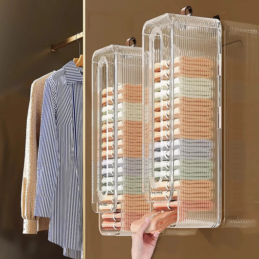 Wall-Mounted Underwear & Sock Storage Organiser