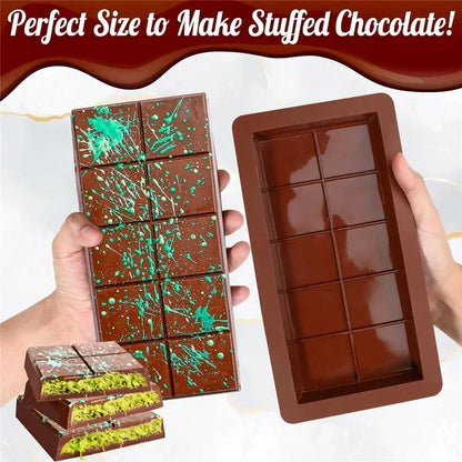 Silicone Break-Apart Chocolate Bar Mold