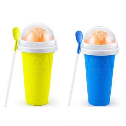 DIY Magic Slushie Maker Cup with Lid & Straw
