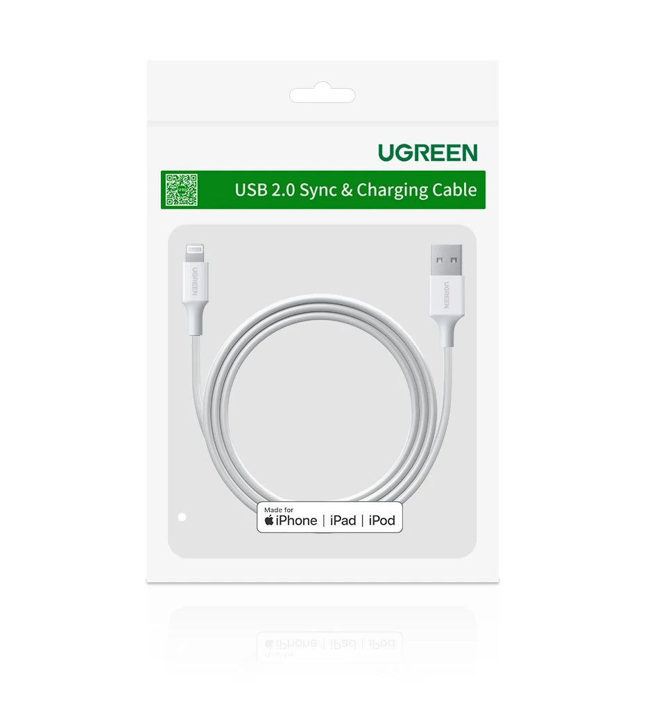Apple Certified USB-A to Lightning Cable – 2.4A Fast Charge