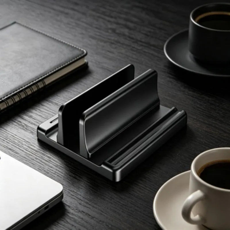 Space-Saving Desktop Laptop Holder for Office & Home