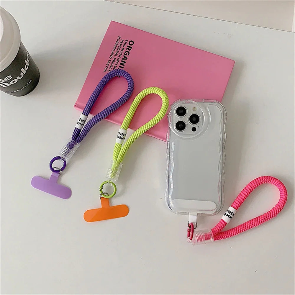 Stylish Braided Phone Lanyard Strap with Wrist Loop