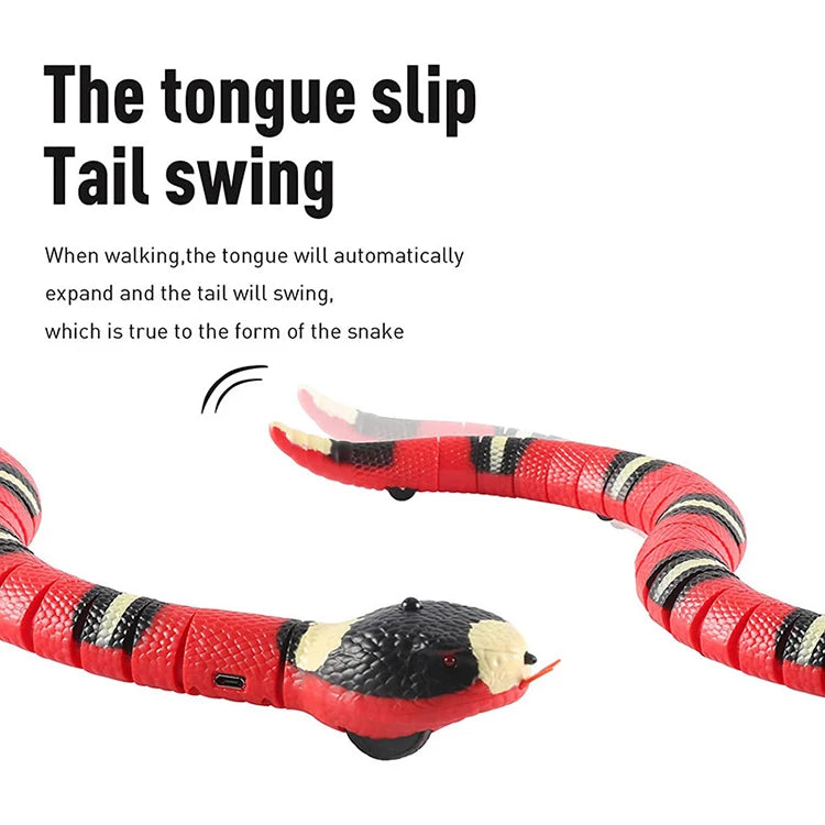 Interactive USB Rechargeable Smart Snake Cat Toy