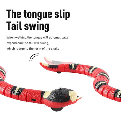 Interactive USB Rechargeable Smart Snake Cat Toy