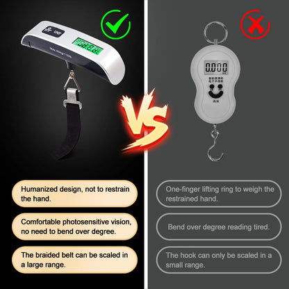 50kg/110lb Portable Electronic Hand Luggage Scale