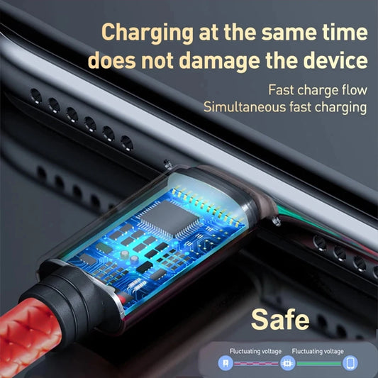 3-in-1 Fast Charging USB Cable with USB-C, Lightning & Micro USB