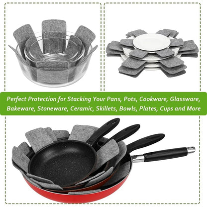 Felt Pot and Pan Protectors Set