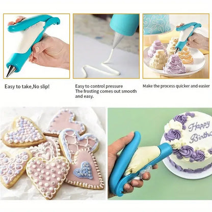 Cake Decorating Piping Gun with Removable Piping Bag
