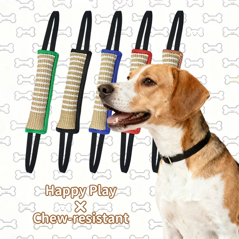 Linen Dog Bite Training Tug Toy