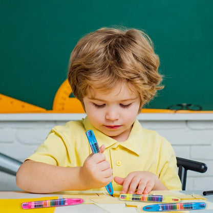 20-Color Rainbow Crayon Pen