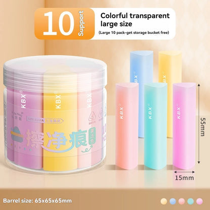 Triangle No-Shavings Clean Eraser Set