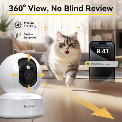 BoyKeep 2K Indoor WiFi Security Camera
