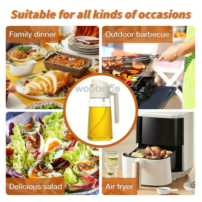 2-in-1 Oil Sprayer & Dispenser Bottle for Cooking