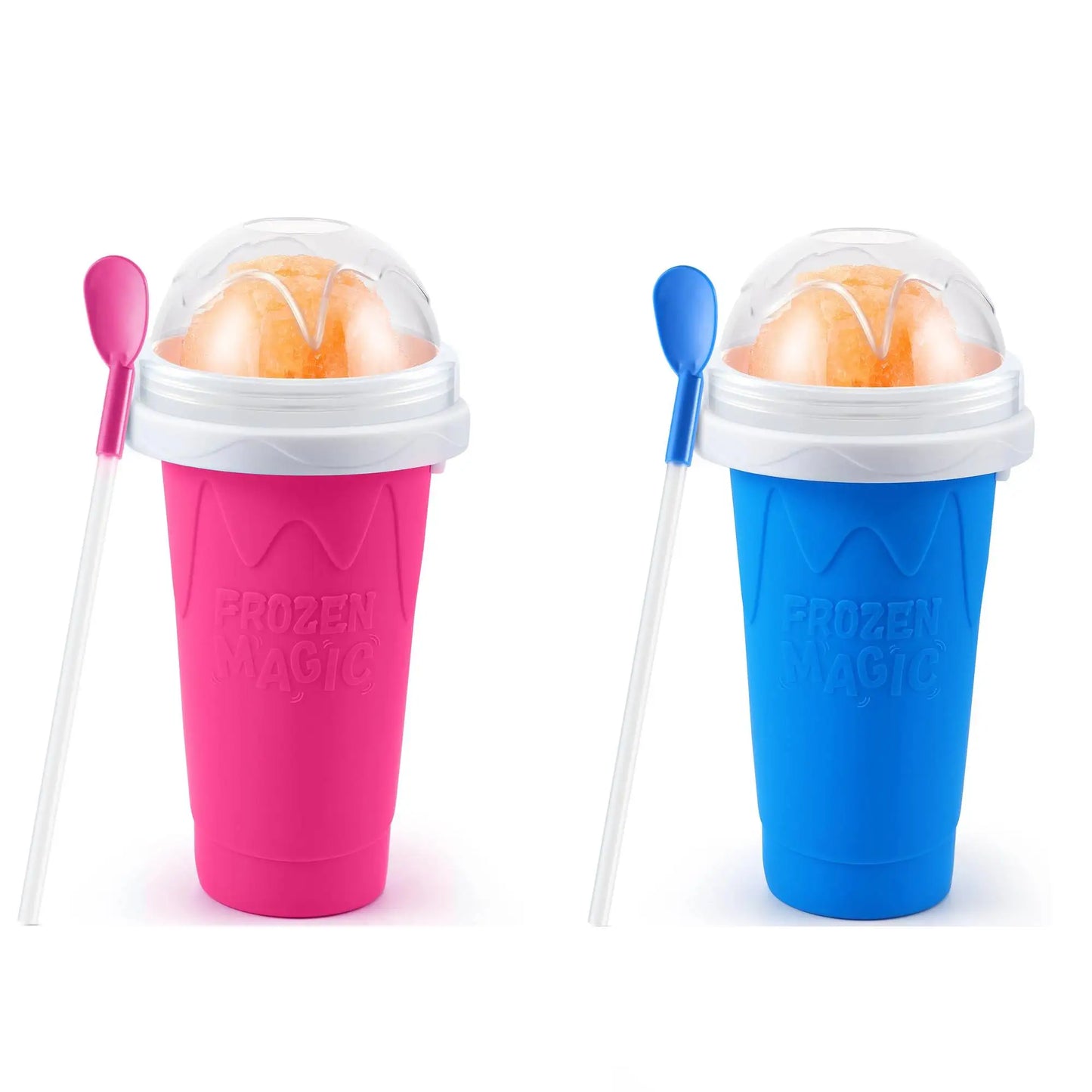 DIY Magic Slushie Maker Cup with Lid & Straw