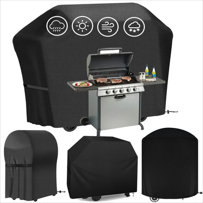 Waterproof Heavy-Duty BBQ Grill Cover – UV & Weather Resistant