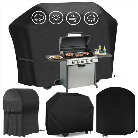 Waterproof Heavy-Duty BBQ Grill Cover – UV & Weather Resistant