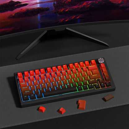 Gradient Red Cherry Profile RGB Keycaps Set