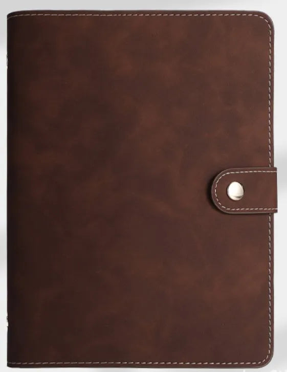 A7 PU Leather 6-Ring Binder Notebook Cover