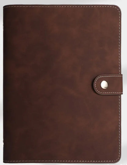 A7 PU Leather 6-Ring Binder Notebook Cover