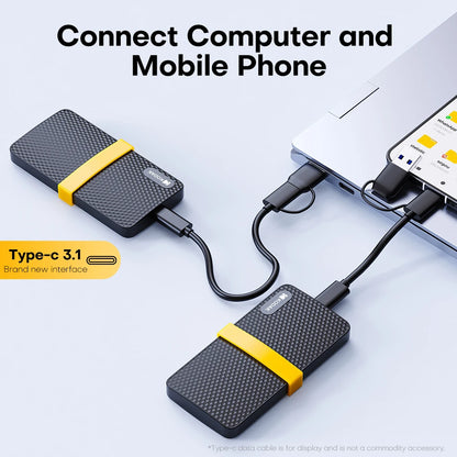 KODAK X200 Portable External SSD USB 3.1 Type-C