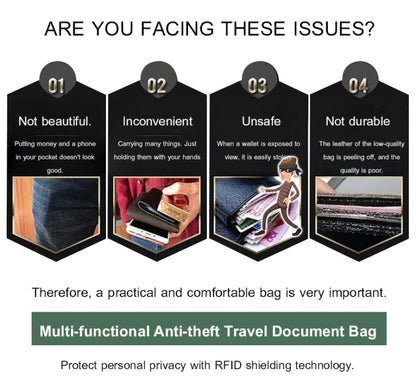 Travel Document Organizer Bag