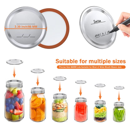Tinplate Mason Jar Canning Lid Set