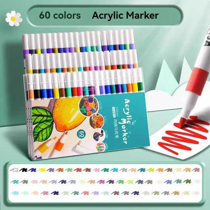 12-80 Colores Set Acrylic Paint Art Marker