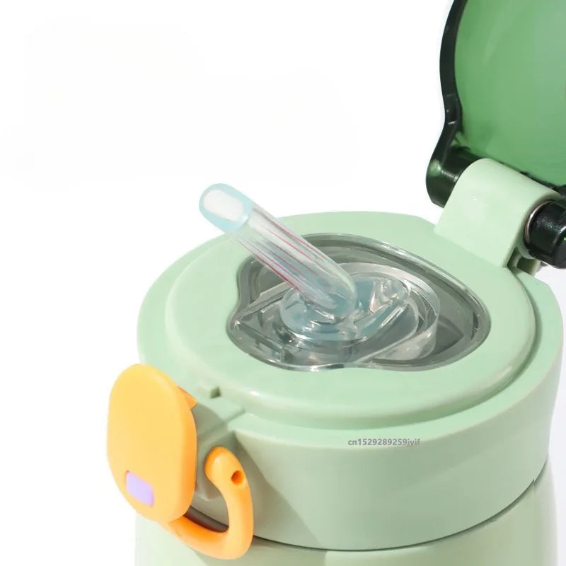 Stainless Steel Kids Thermal Bottle with Straw