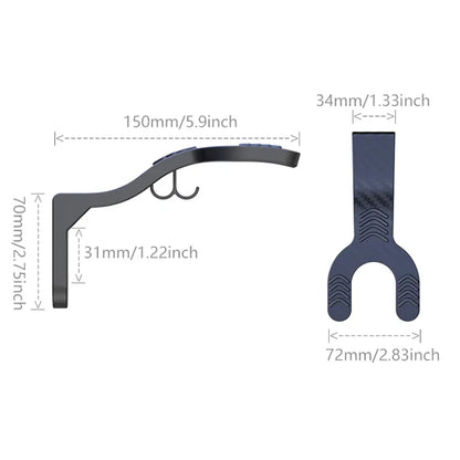 Wall-Mounted Motorcycle Helmet Hook